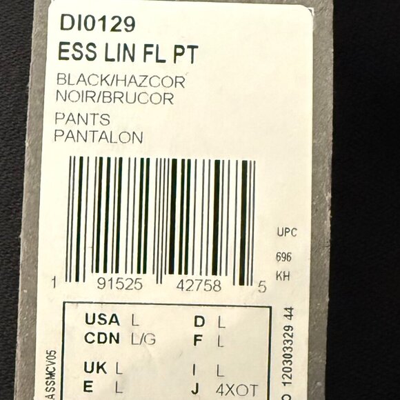 NWT - Adidas Fleece Joggers with Salmon ish Logo size L Slim, Normal Length - Picture 4 of 8